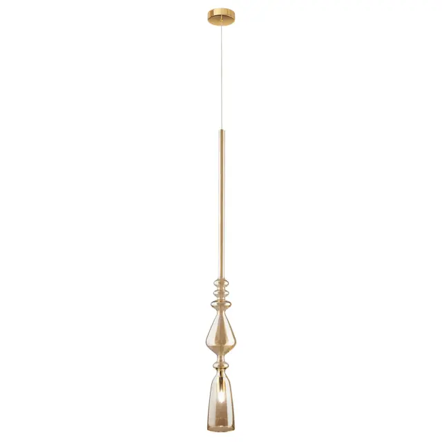 Светильник Crystal Lux LUX NEW SP1 B AMBER — золотой, ракурс 2