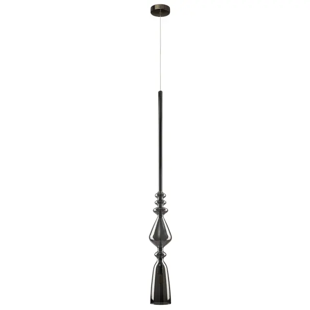 Светильник Crystal Lux LUX NEW SP1 B SMOKE — хром, ракурс 2