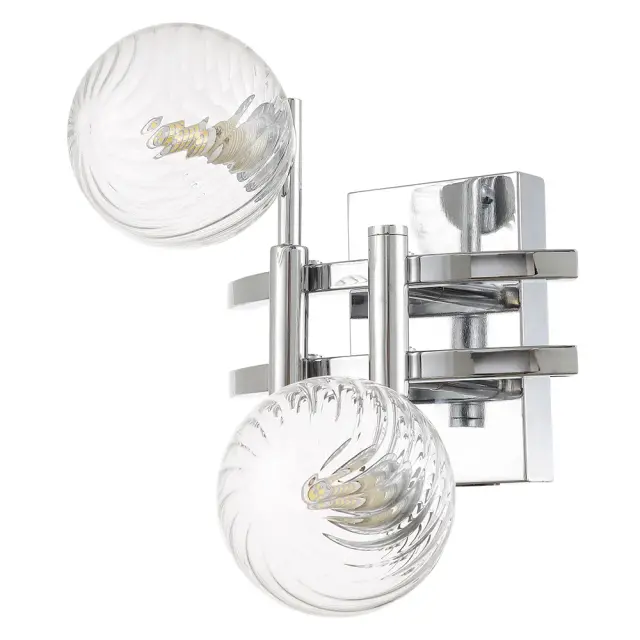 Бра Crystal Lux LUXURY AP2 CHROME — хром, ракурс 2