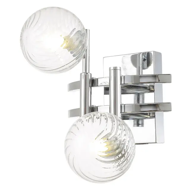 Бра Crystal Lux LUXURY AP2 CHROME — хром, ракурс 3