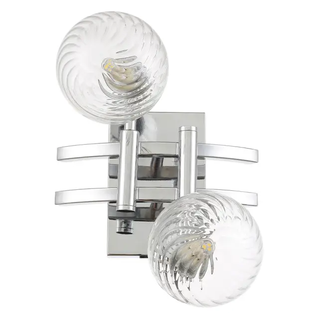 Бра Crystal Lux LUXURY AP2 CHROME — хром, ракурс 4