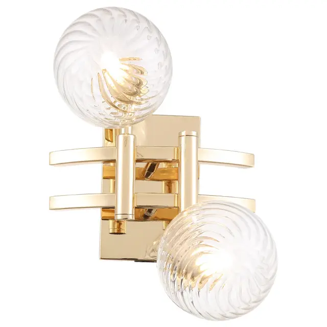 Бра Crystal Lux LUXURY AP2 GOLD — золотой, ракурс 2