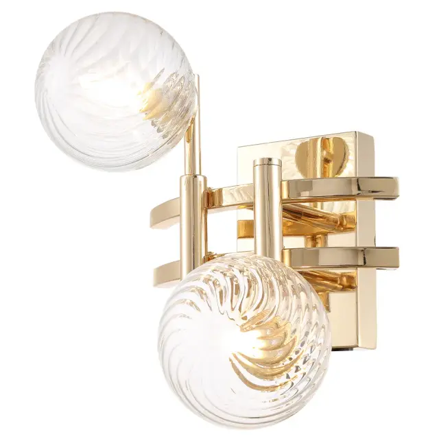 Бра Crystal Lux LUXURY AP2 GOLD — золотой, ракурс 4