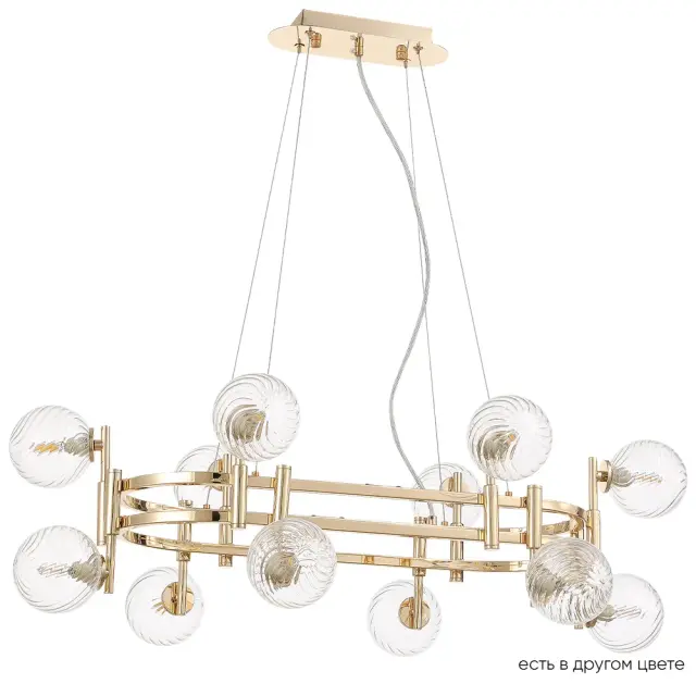 Люстра Crystal Lux LUXURY SP12L GOLD — золотой