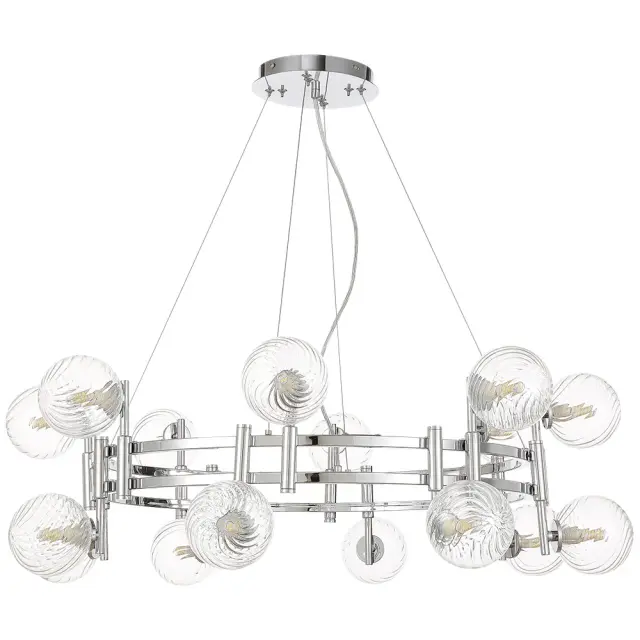 Люстра Crystal Lux LUXURY SP16 CHROME — хром, ракурс 2