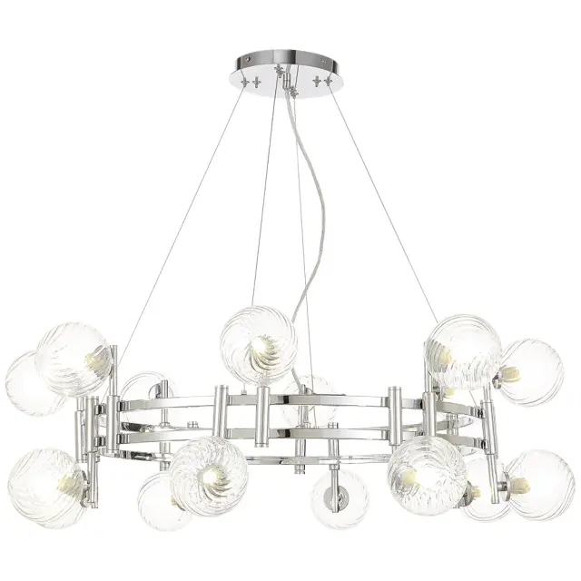 Люстра Crystal Lux LUXURY SP16 CHROME — хром, ракурс 3