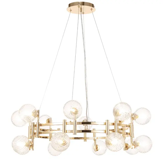 Люстра Crystal Lux LUXURY SP16 GOLD — золотой, ракурс 2