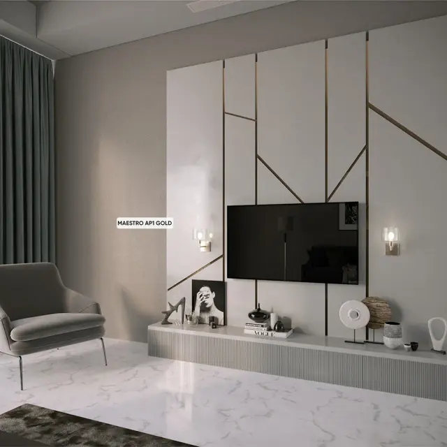 Бра Crystal Lux MAESTRO AP1 GOLD — золотой, ракурс 4