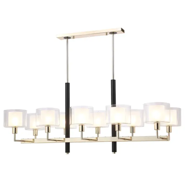 Светильник Crystal Lux MAESTRO SP-PL10 L1100 GOLD — золотой, ракурс 3