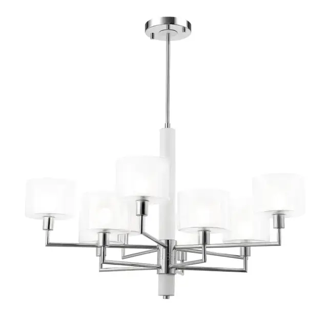 Люстра Crystal Lux MAESTRO SP-PL5+5 CHROME — хром, ракурс 3