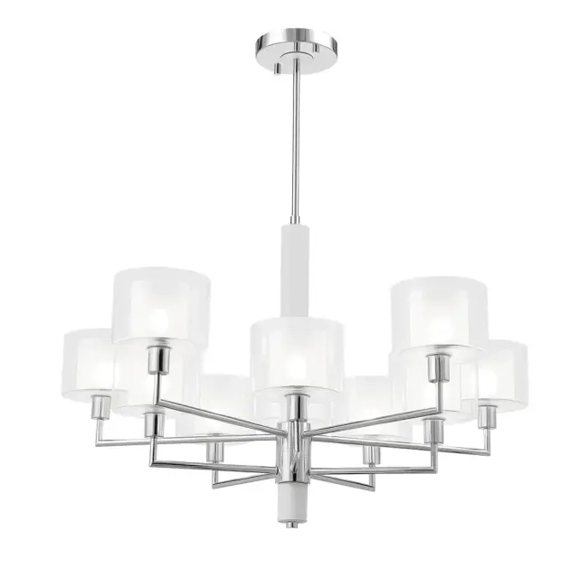 Люстра Crystal Lux MAESTRO SP-PL5+5 CHROME — хром, ракурс 4