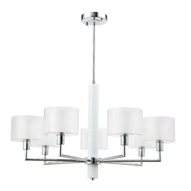 Люстра Crystal Lux MAESTRO SP-PL7 CHROME — хром, ракурс 3