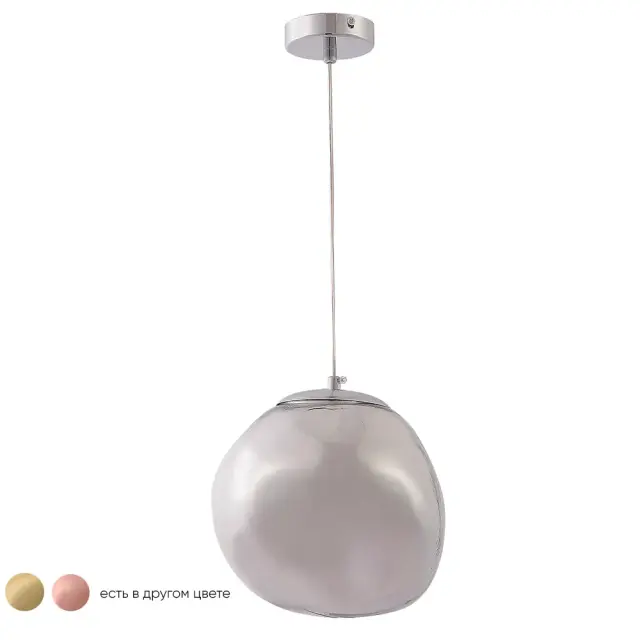 Светильник Crystal Lux MALAGA SP1 D200 CHROME — хром, ракурс 2