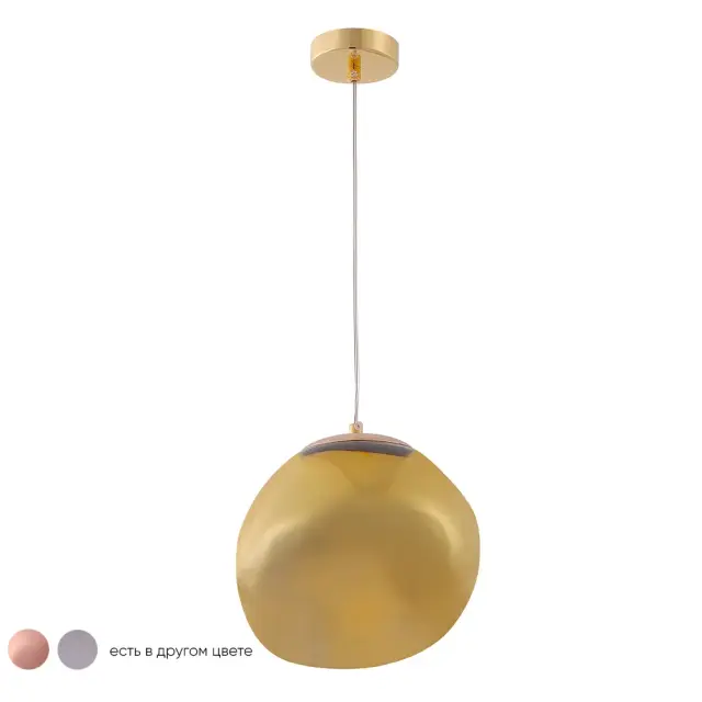 Светильник Crystal Lux MALAGA SP1 D200 GOLD — золотой, ракурс 2