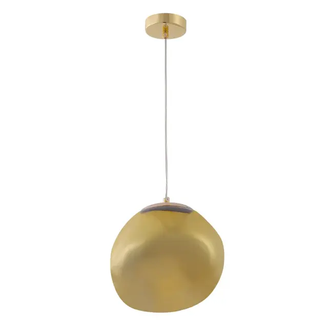 Светильник Crystal Lux MALAGA SP1 D200 GOLD — золотой, ракурс 3