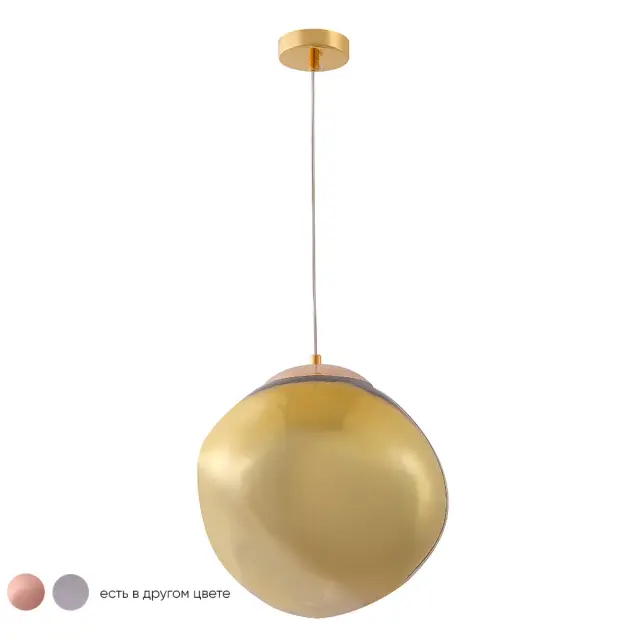 Светильник Crystal Lux MALAGA SP1 D280 GOLD — золотой, ракурс 2