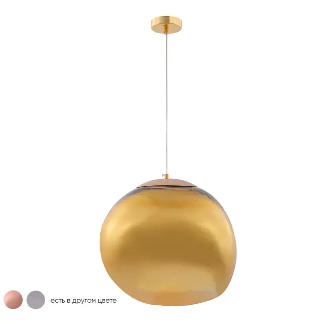 Светильник Crystal Lux MALAGA SP1 D360 GOLD — золотой, ракурс 2
