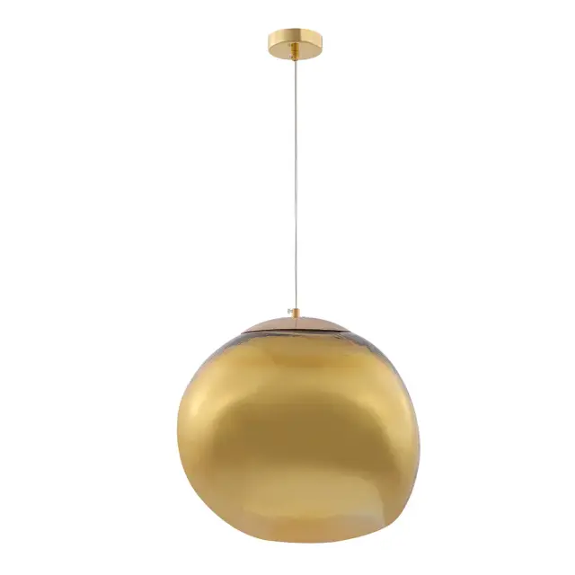 Светильник Crystal Lux MALAGA SP1 D360 GOLD — золотой, ракурс 3