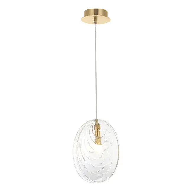 Светильник Crystal Lux MAR SP1 TRANSPARENTE — золотой, ракурс 3