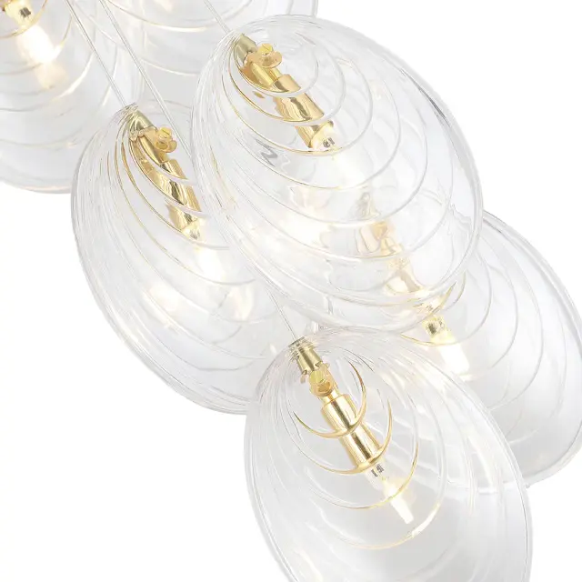 Светильник Crystal Lux MAR SP6 TRANSPARENTE — золотой, ракурс 3