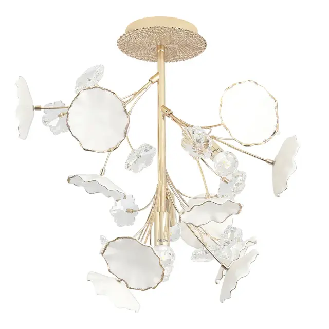 Люстра Crystal Lux MARGO PL4 — золотой