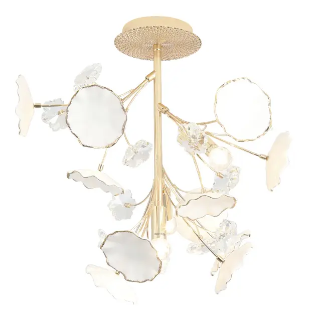 Люстра Crystal Lux MARGO PL4 — золотой, ракурс 2