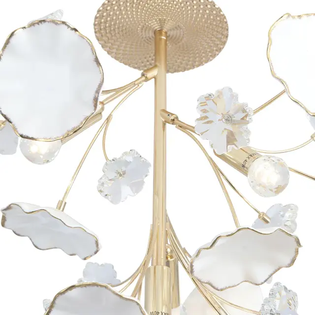 Люстра Crystal Lux MARGO PL4 — золотой, ракурс 3