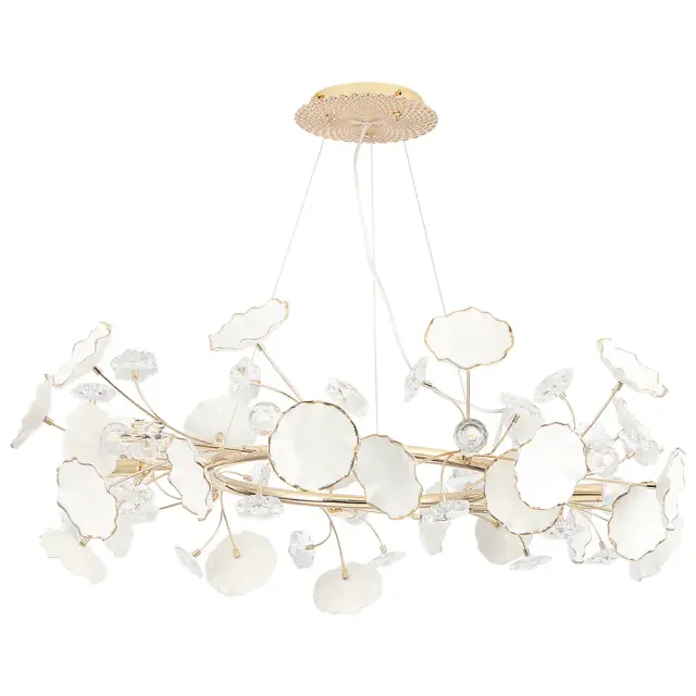 Люстра Crystal Lux MARGO SP9R — золотой
