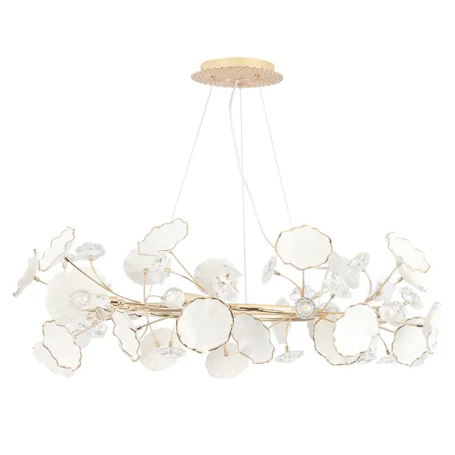 Люстра Crystal Lux MARGO SP9R — золотой, ракурс 3