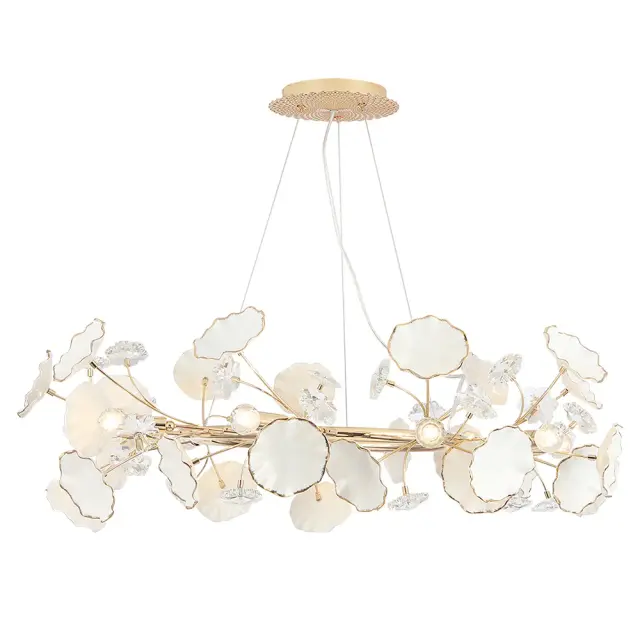 Люстра Crystal Lux MARGO SP9R — золотой, ракурс 4