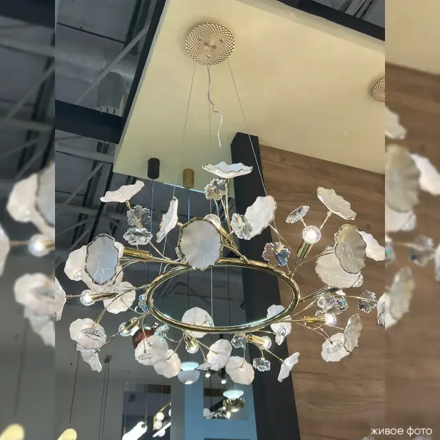 Люстра Crystal Lux MARGO SP9R — золотой, ракурс 7