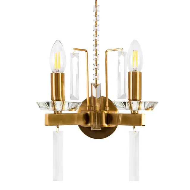 Бра Crystal Lux MARRON AP2 BRASS — латунь, ракурс 2