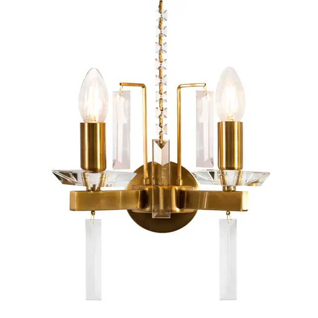 Бра Crystal Lux MARRON AP2 BRASS — латунь, ракурс 3