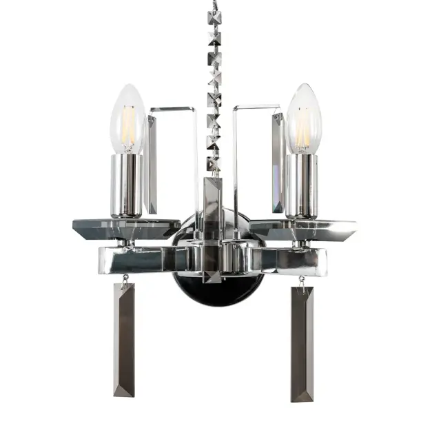 Бра Crystal Lux MARRON AP2 CHROME — хром, ракурс 2