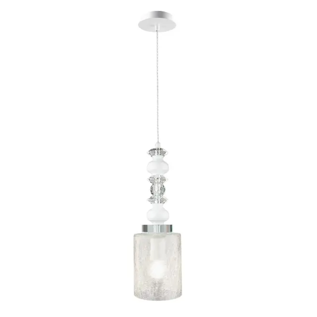 Светильник Crystal Lux MATEO SP1 WHITE — хром, ракурс 2