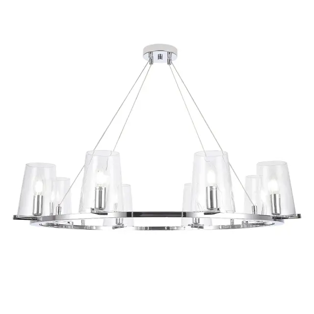 Люстра Crystal Lux MEDICI SP8 — хром, ракурс 2