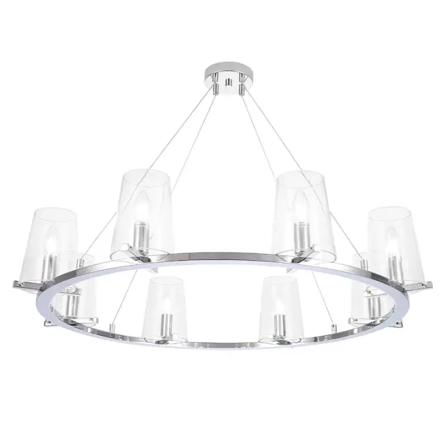 Люстра Crystal Lux MEDICI SP8 — хром, ракурс 3