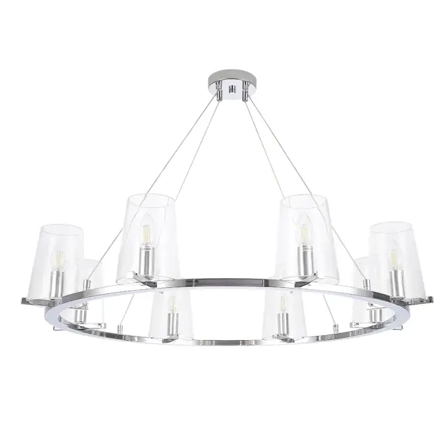 Люстра Crystal Lux MEDICI SP8 — хром, ракурс 4