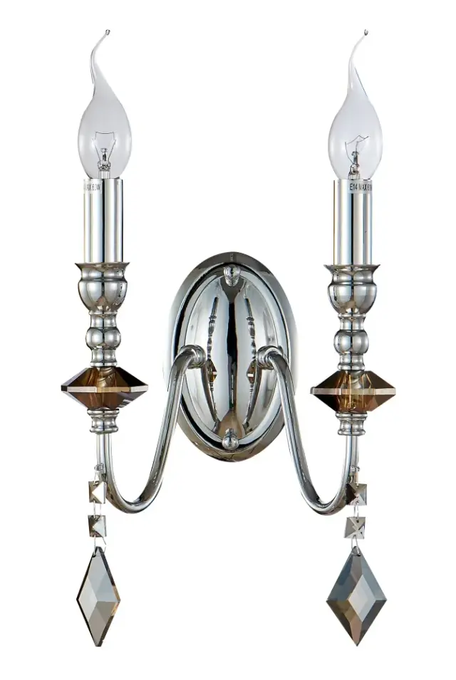 Бра Crystal Lux MERCEDES AP2 CHROME/SMOKE — хром