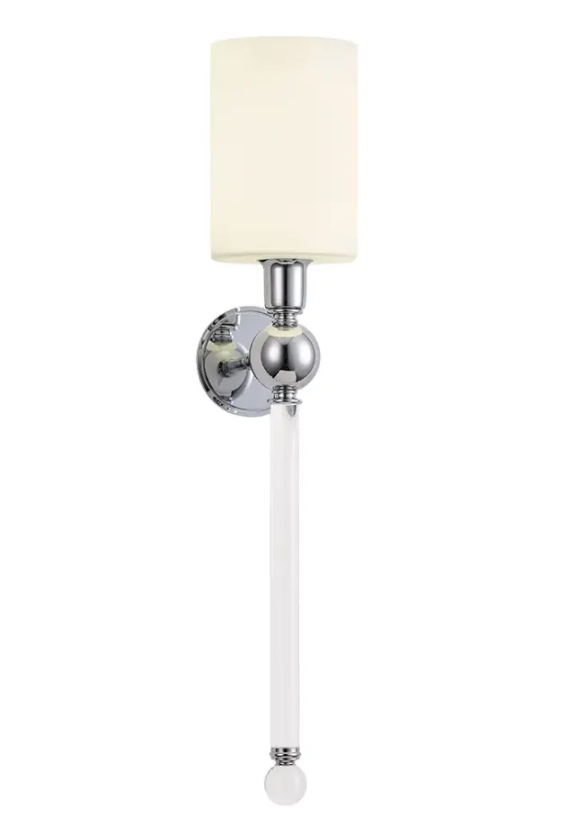 Бра Crystal Lux MIRABELLA AP1 CHROME/WHITE — хром, ракурс 4