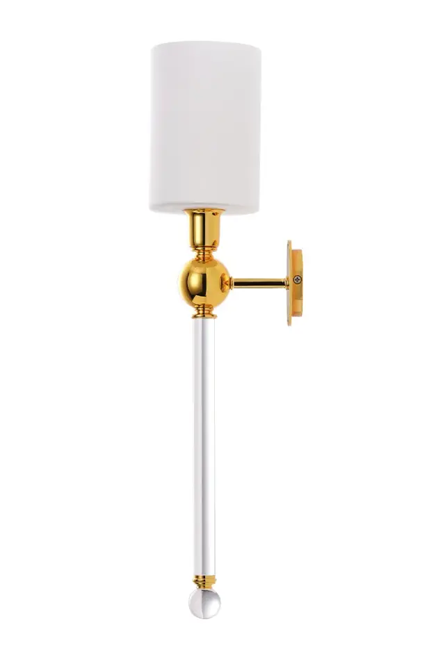 Бра Crystal Lux MIRABELLA AP1 GOLD/WHITE — золотой