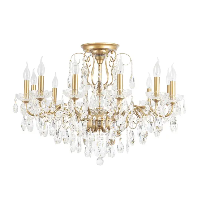Люстра Crystal Lux MONTANA PL12 — золотой