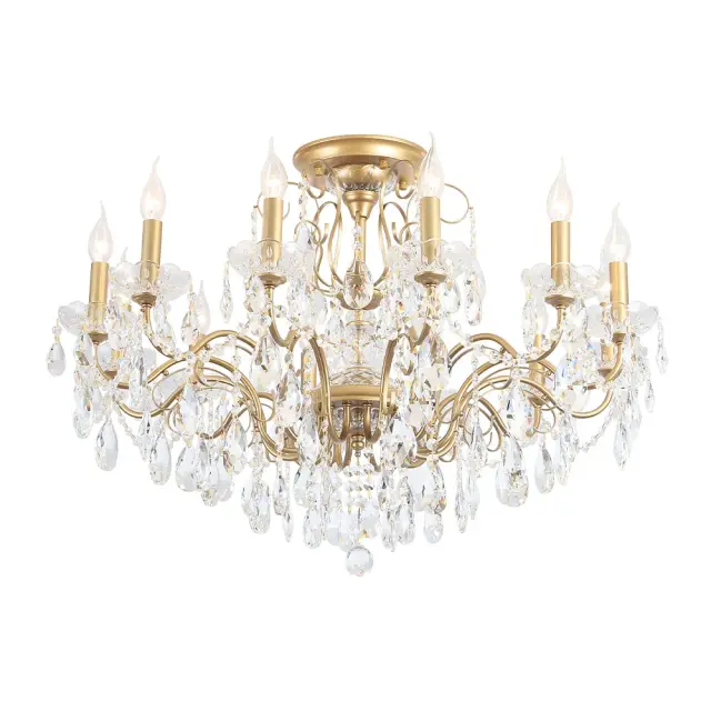 Люстра Crystal Lux MONTANA PL12 — золотой, ракурс 5