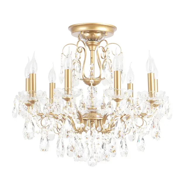 Люстра Crystal Lux MONTANA PL9 — золотой