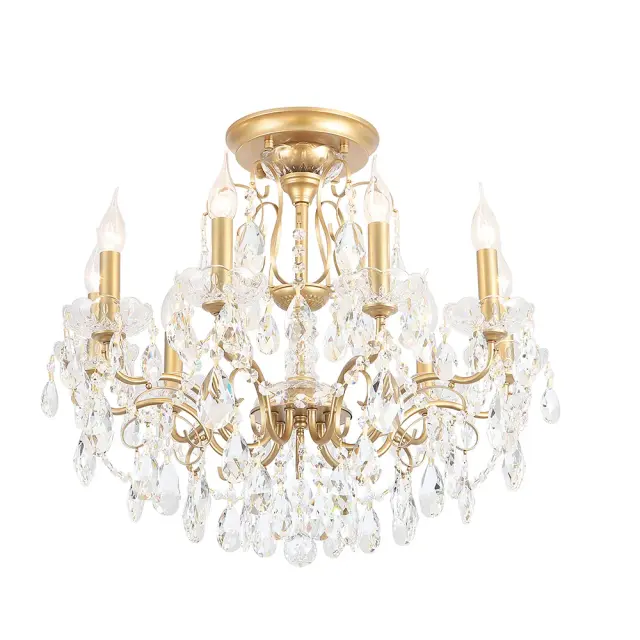 Люстра Crystal Lux MONTANA PL9 — золотой, ракурс 5