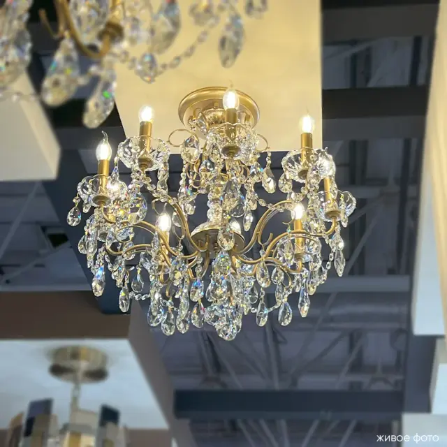 Люстра Crystal Lux MONTANA PL9 — золотой, ракурс 6
