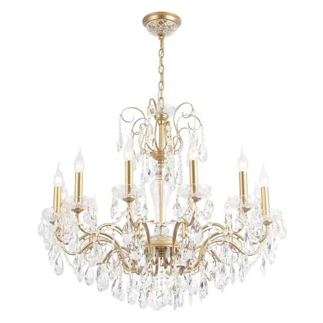 Люстра Crystal Lux MONTANA SP12 — золотой, ракурс 3