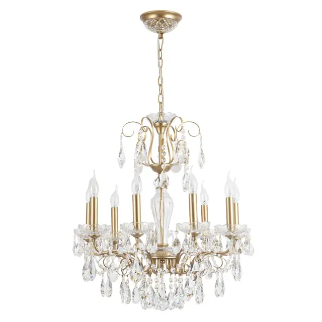 Люстра Crystal Lux MONTANA SP9 — золотой