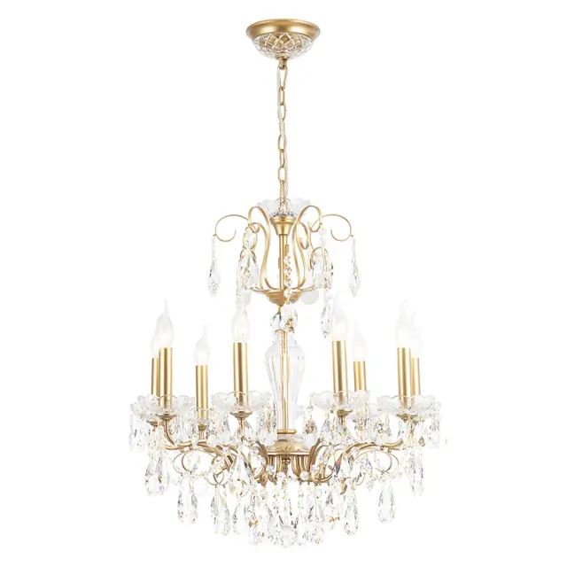 Люстра Crystal Lux MONTANA SP9 — золотой, ракурс 3