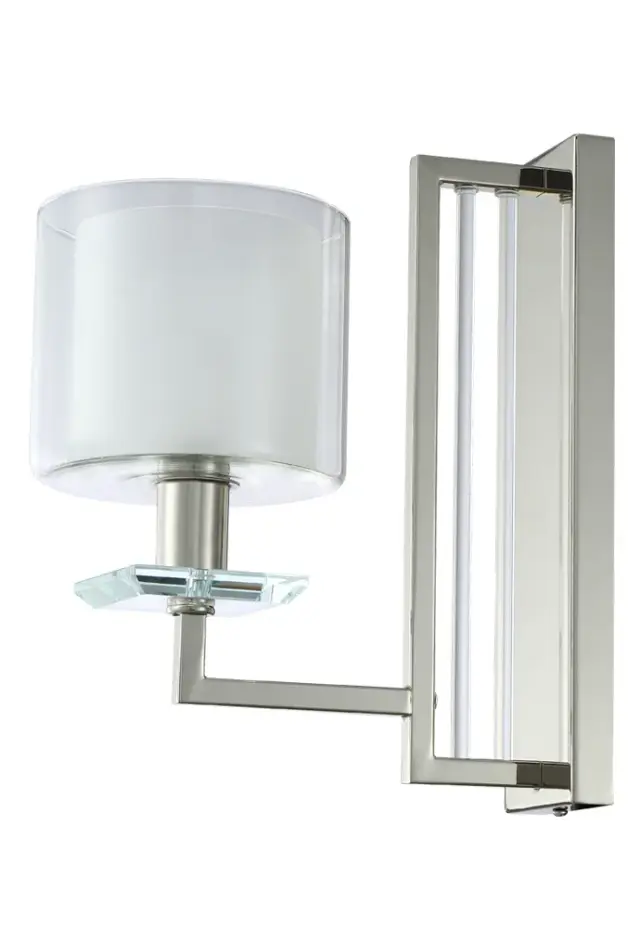 Бра Crystal Lux NICOLAS AP1 NICKEL/WHITE — никель